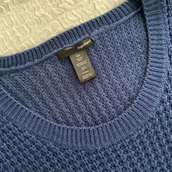 Blue wool sweater - Picture 2 of 2